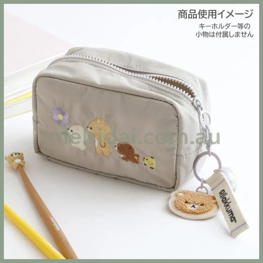 BASIC RILAKKUMA Flower Pouch Gray