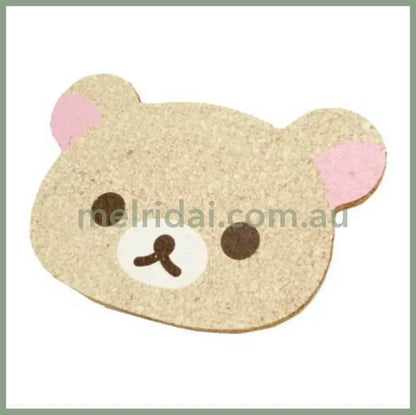 SAN-X | Rilakkuma Die-cut Coaster H77×W114×D5 (Korilakkuma)