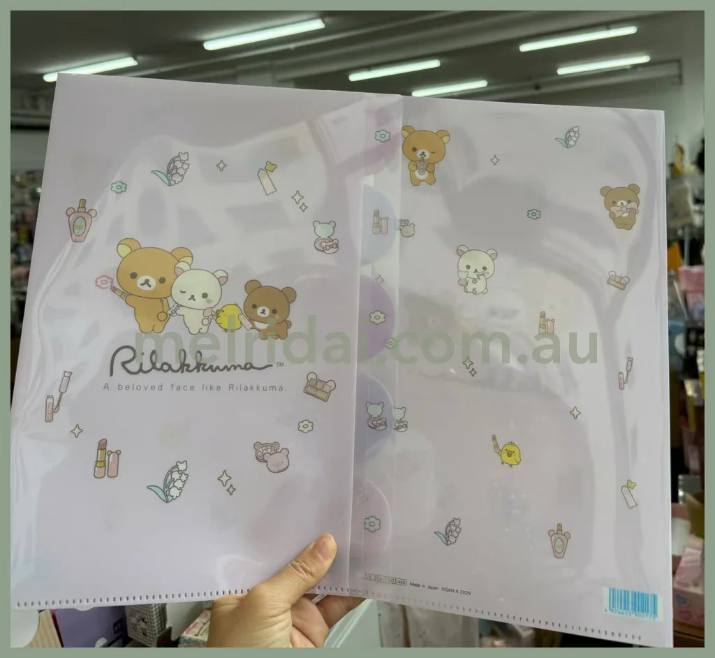 SAN-X | Rilakkuma File Folder 310×220mm(A4) (Rilakkuma Makeup)