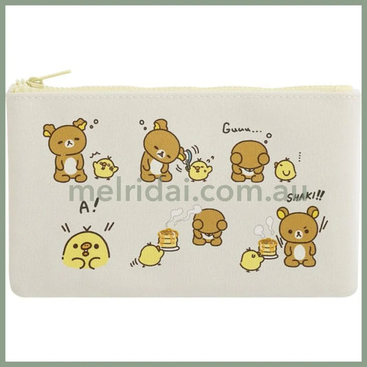 SAN-X | Rilakkuma Flat Pen Pouch 110×190×10mm (Stay With Me)
