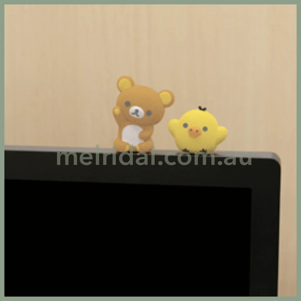 San-X | Rilakkuma Flocking Petit Mascot Figure 37×30×22Mm
