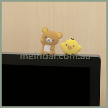 San-X | Rilakkuma Flocking Petit Mascot Figure 37×30×22Mm