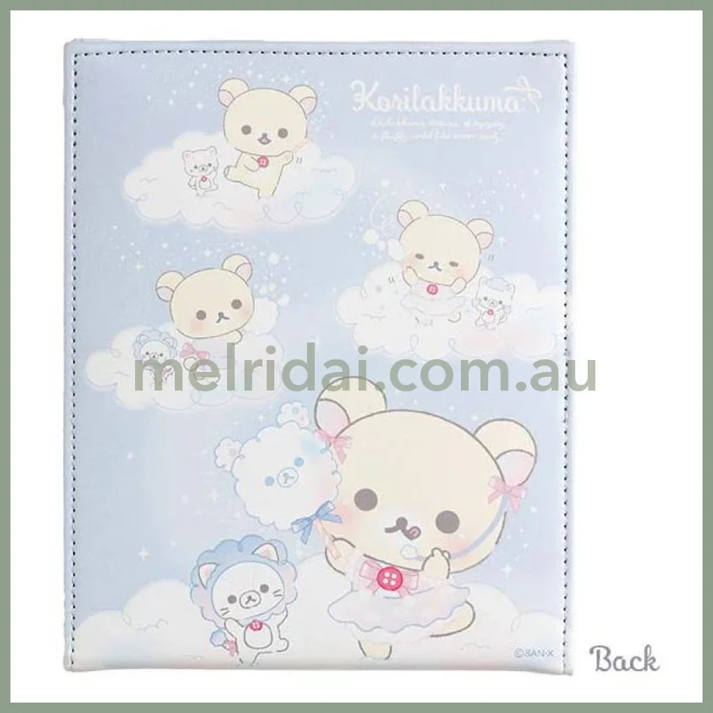 San-X | Rilakkuma Folding Mirror 170 X 140 15Mm (Osorano Kururin Wataame/Sky Curly Cotton Candy)