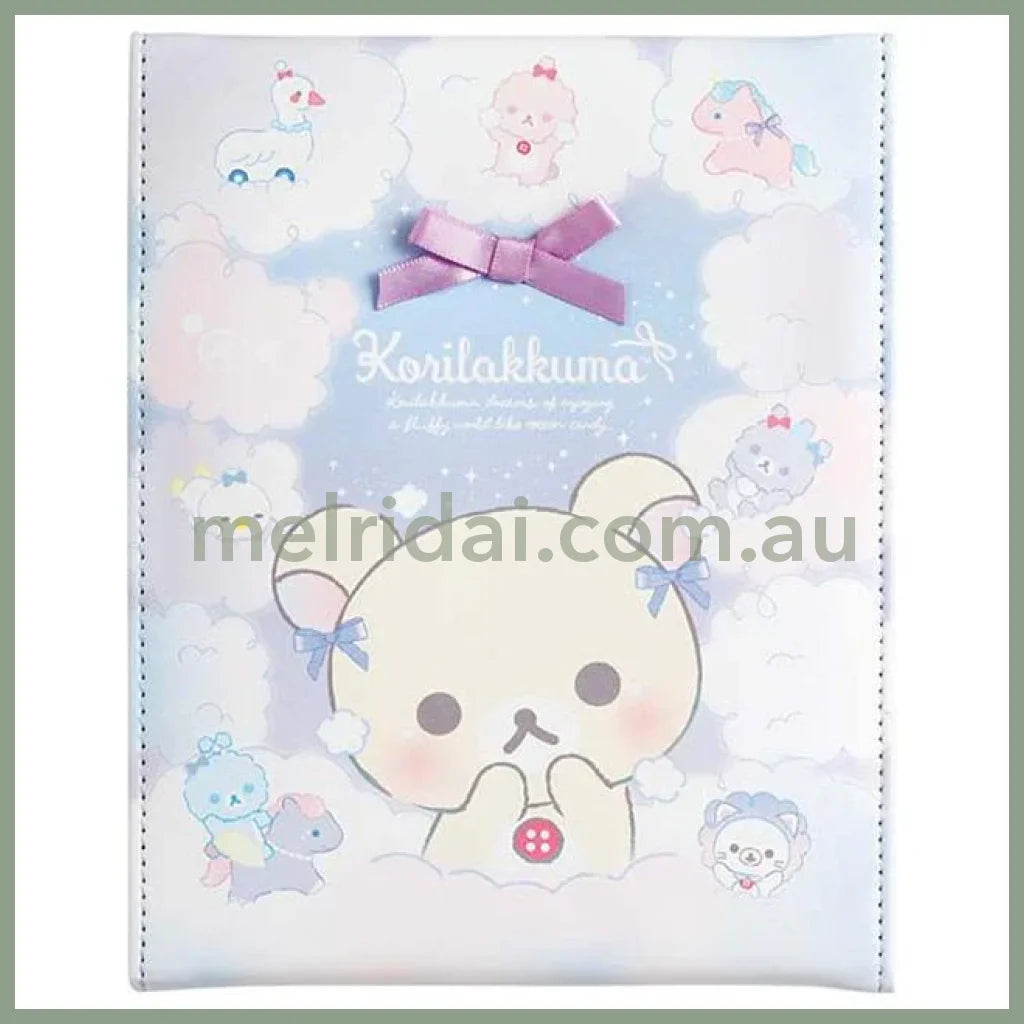San-X | Rilakkuma Folding Mirror 170 X 140 15Mm (Osorano Kururin Wataame/Sky Curly Cotton Candy)