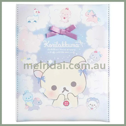 San-X | Rilakkuma Folding Mirror 170 X 140 15Mm (Osorano Kururin Wataame/Sky Curly Cotton Candy)