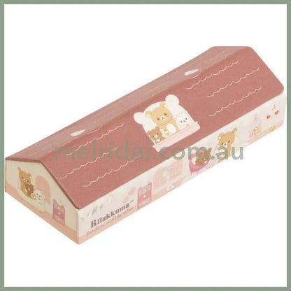 San-X | Rilakkuma Glasses Case & Cleaner 205×65×45Mm (Lovely House)