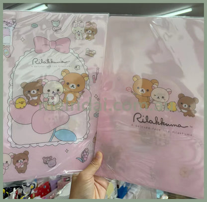 SAN-X | Rilakkuma Hardcover Double Clear Folder 310×235mm(A4) (Rilakkuma Makeup)