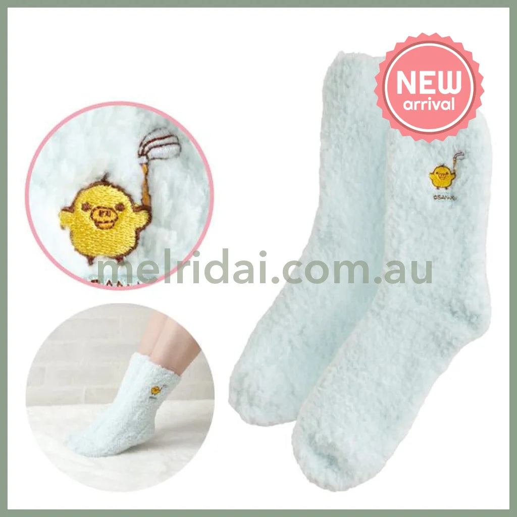 SAN-X | Rilakkuma Kiiroitori Chilling Room Socks 23~25cm (Sleeping Together Series)