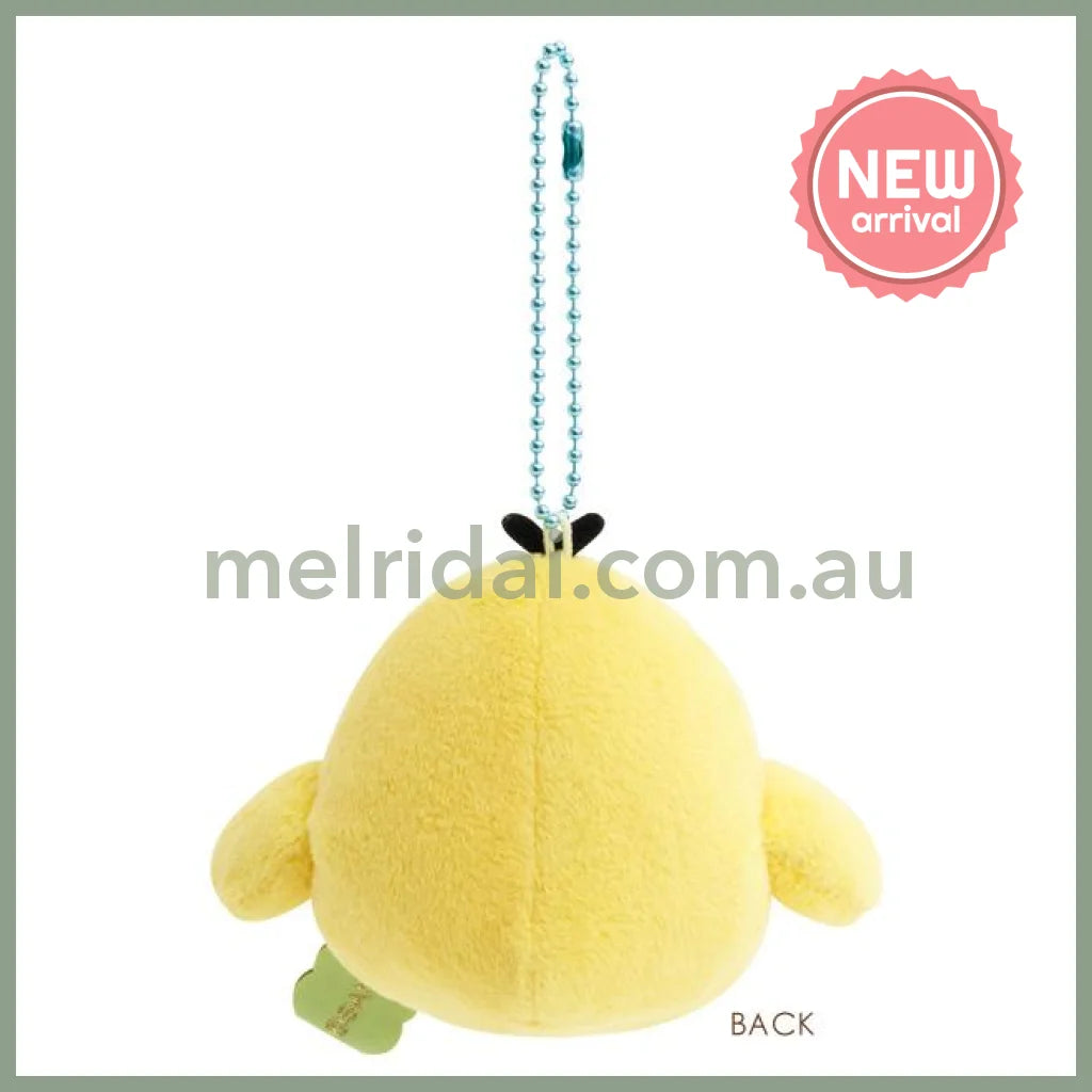 SAN-X | Rilakkuma Kiiroitori Keychain Plush Bag Charm Mascot 85×85×60mm (Always Together Smile)