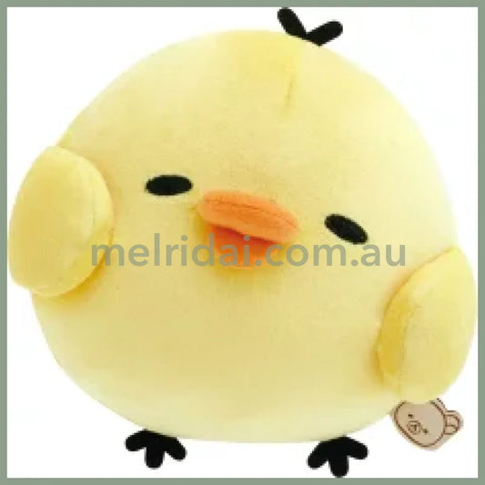 SAN-X | Rilakkuma Kiiroitori Plush Doll Pose Daradara Lazy 125×140×110mm (Peaceful Good Night Bedside)