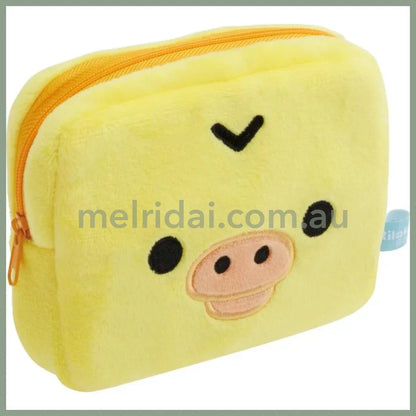 SAN-X | Rilakkuma Kiiroitori Yellow Chick Plush Square Pouch 115×145×30mm