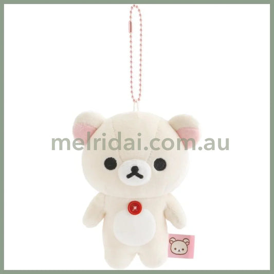 SAN-X | Rilakkuma Korilakkuma Mochimochi Hanging Plush Mascot Holder Plush Keychain Bag Charm 70×85×65mm