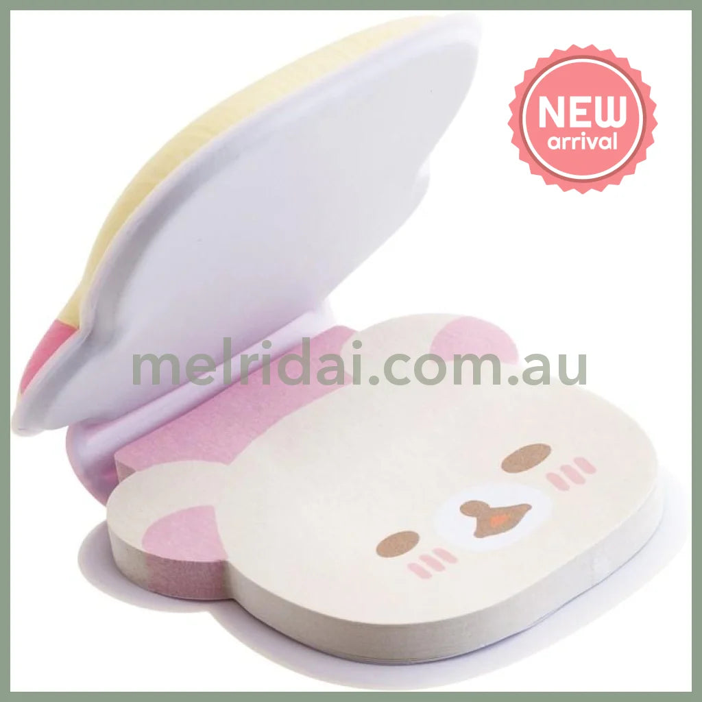 SAN-X | Rilakkuma Korilakkuma Neko Sticky Notes with Squishy Cover 50×60×10mm