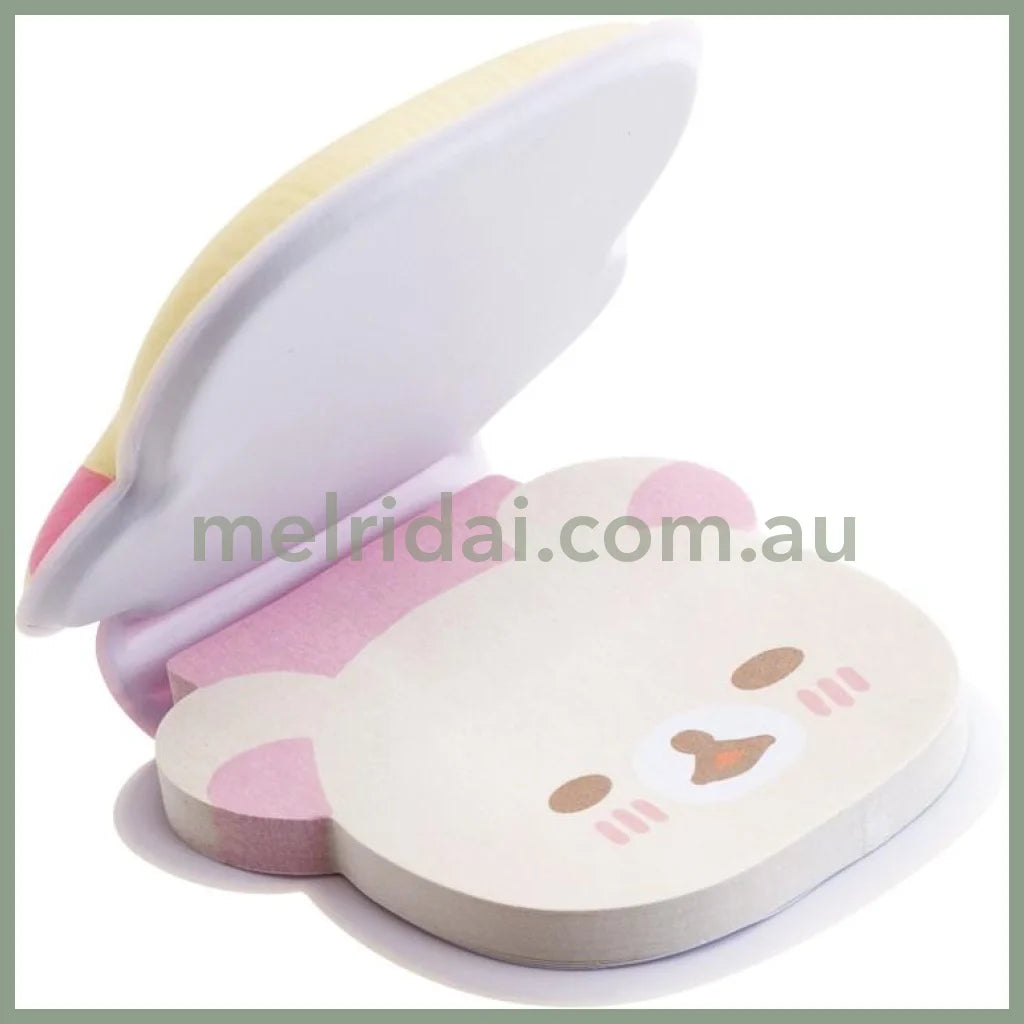 SAN-X | Rilakkuma Korilakkuma Neko Sticky Notes with Squishy Cover 50×60×10mm