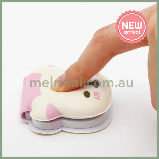 SAN-X | Rilakkuma Korilakkuma Neko Sticky Notes with Squishy Cover 50×60×10mm