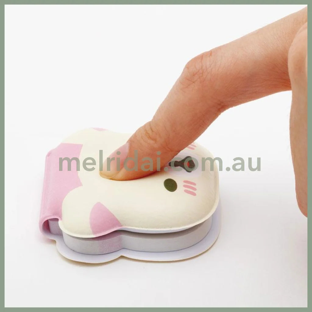 SAN-X | Rilakkuma Korilakkuma Neko Sticky Notes with Squishy Cover 50×60×10mm