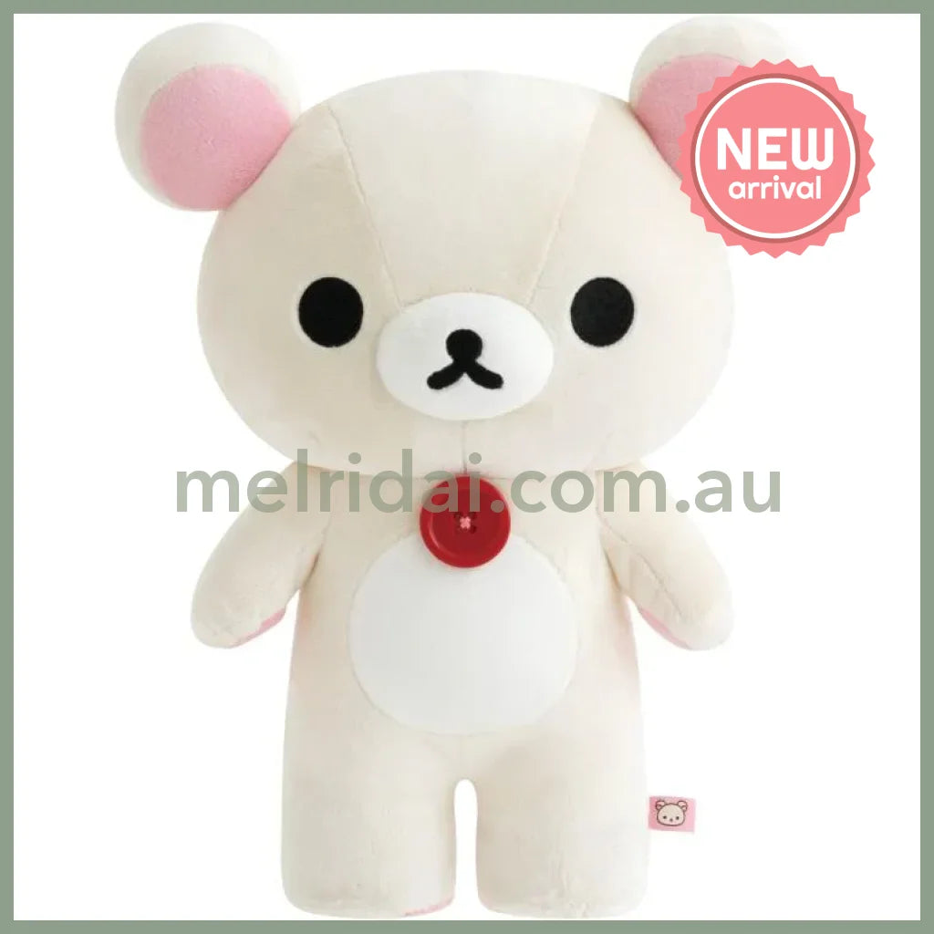 SAN-X | Rilakkuma Korilakkuma Plush Doll Contains glass pellets 310×240×150mm (Smile Standing)