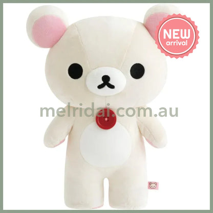 SAN-X | Rilakkuma Korilakkuma Plush Doll Contains glass pellets 310×240×150mm (Smile Standing)