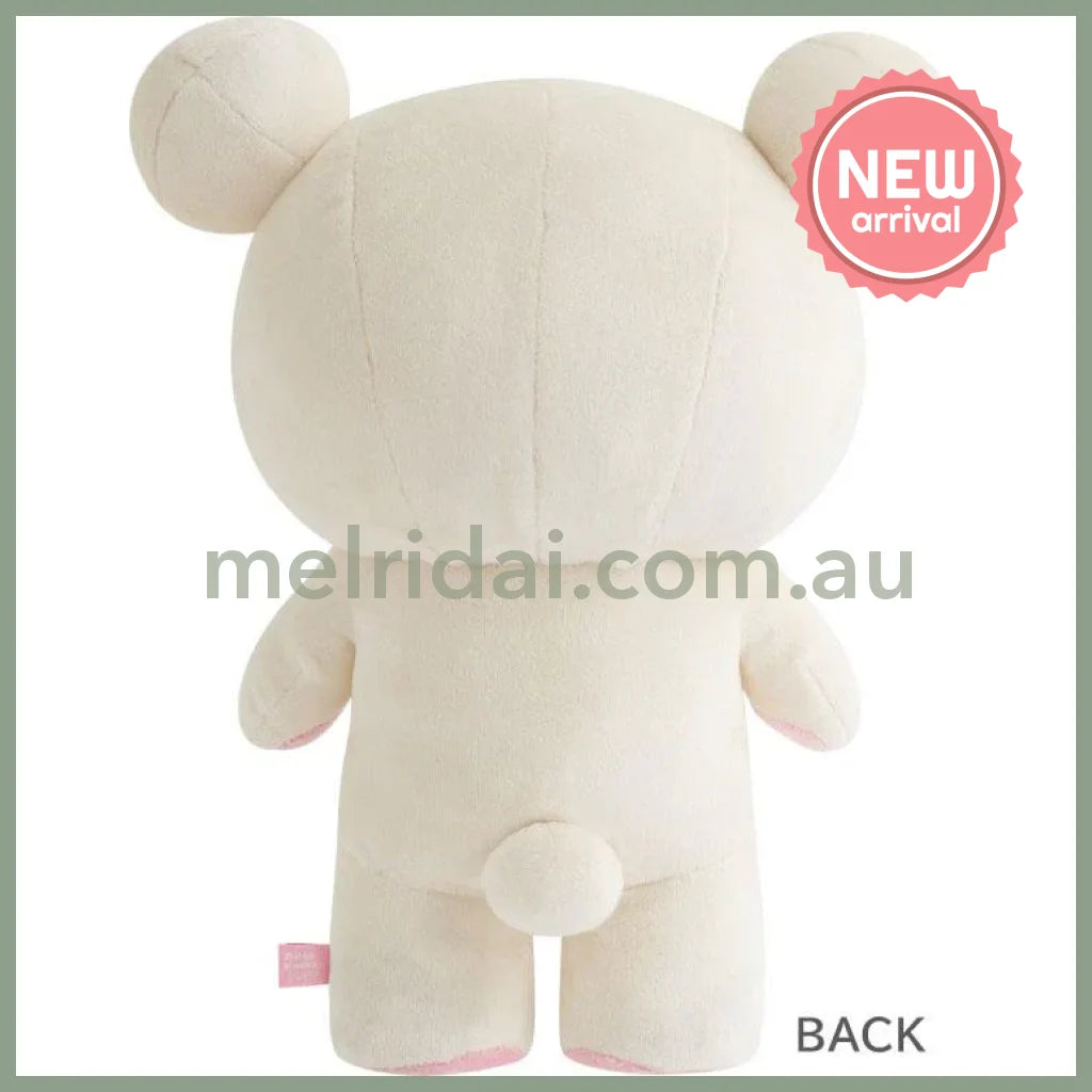 SAN-X | Rilakkuma Korilakkuma Plush Doll Contains glass pellets 310×240×150mm (Smile Standing)