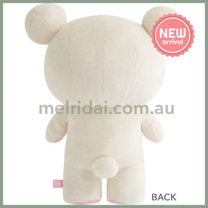 SAN-X | Rilakkuma Korilakkuma Plush Doll Contains glass pellets 310×240×150mm (Smile Standing)