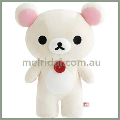 SAN-X | Rilakkuma Korilakkuma Plush Doll Contains glass pellets 310×240×150mm (Smile Standing)