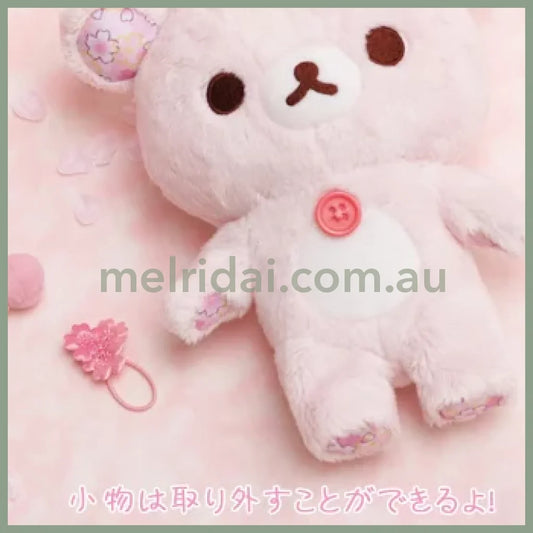 SAN-X | Rilakkuma Korilakkuma Plush Toy Doll 170×155×90mm (Sakura Collectible Cherry Blossom Dango)