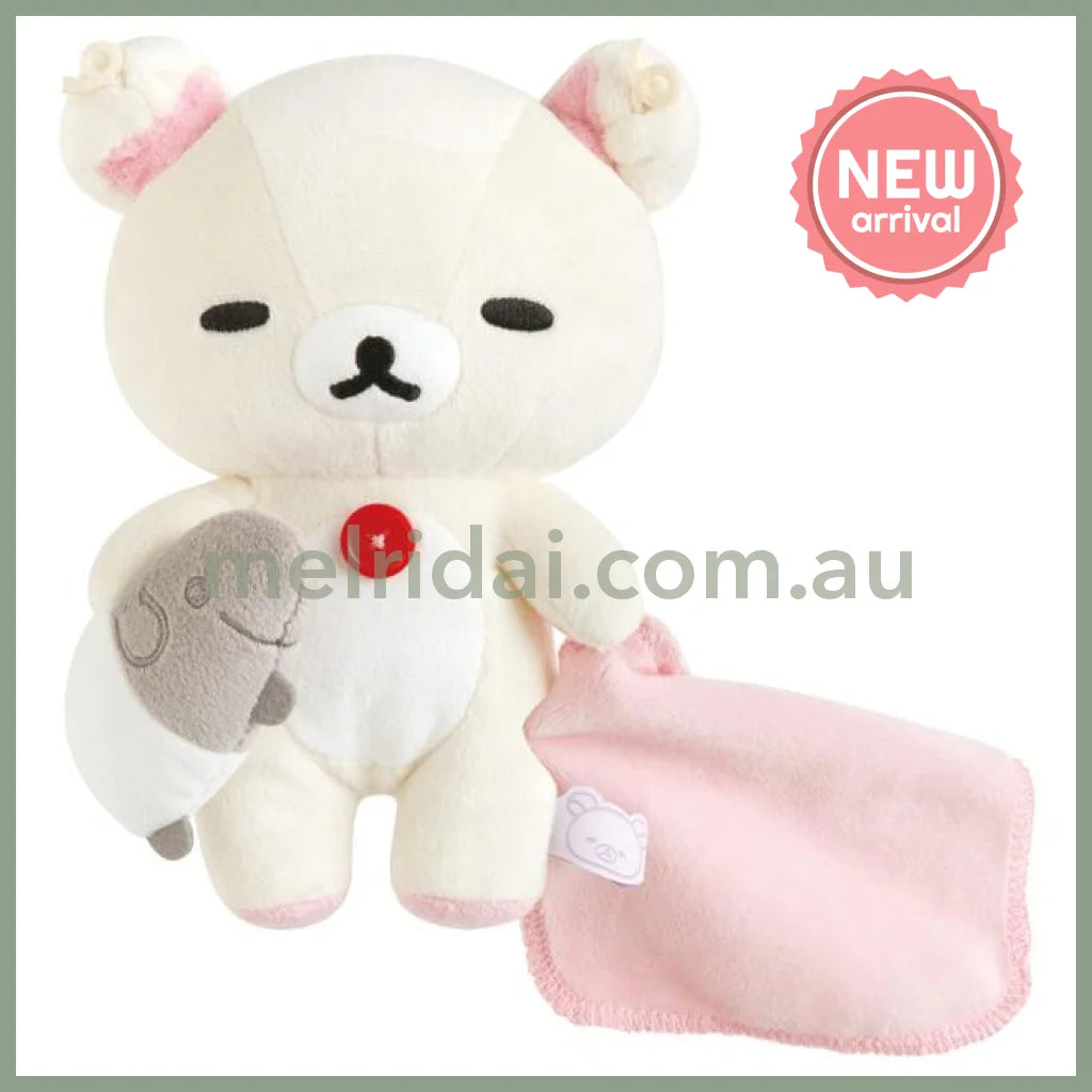 SAN-X | Rilakkuma Korilakkuma Plush Toy Plush Doll 180x150x90mm (Sleep Together Series Sleepy Head)