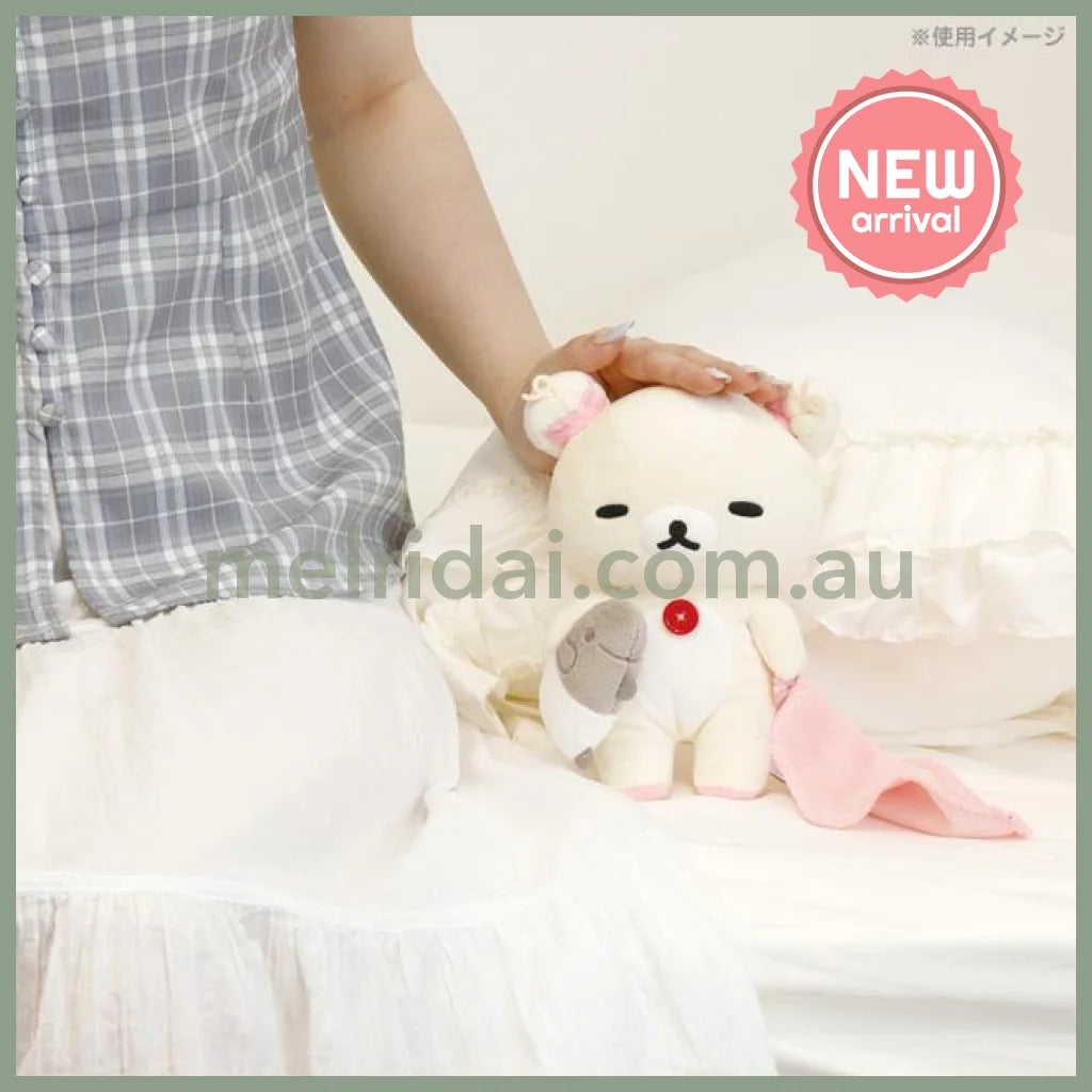 SAN-X | Rilakkuma Korilakkuma Plush Toy Plush Doll 180x150x90mm (Sleep Together Series Sleepy Head)