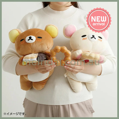 SAN-X | Rilakkuma Korilakkuma Plush Toy Plush Doll L 160×180×300mm (Mister Donut Lying Down)