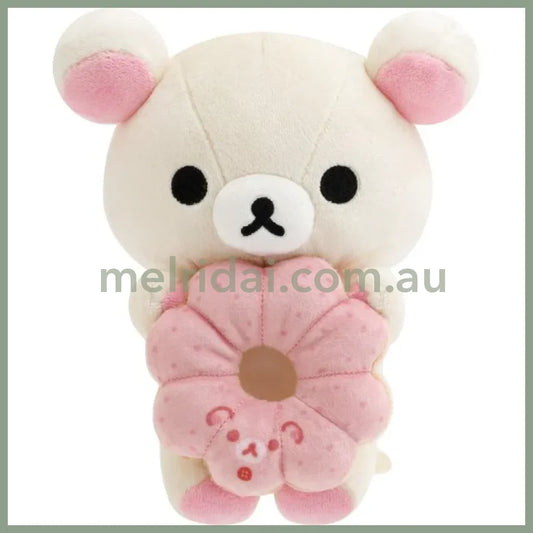SAN-X | Rilakkuma Korilakkuma Plush Toy Plush Doll S 120×120×110mm (Mister Donut Standing)