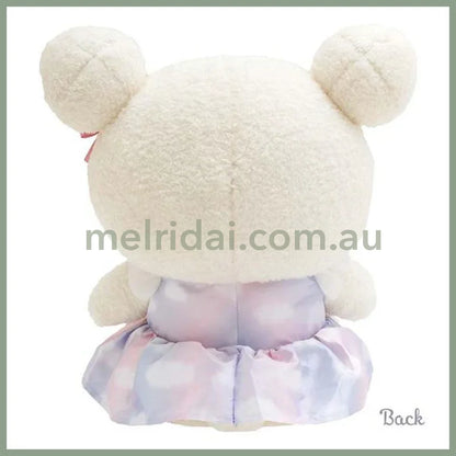 San-X | Rilakkuma Korilakkuma Plush Toy M-Size 300 X 250 180Mm (Osorano Kururin Wataame/Sky Curly