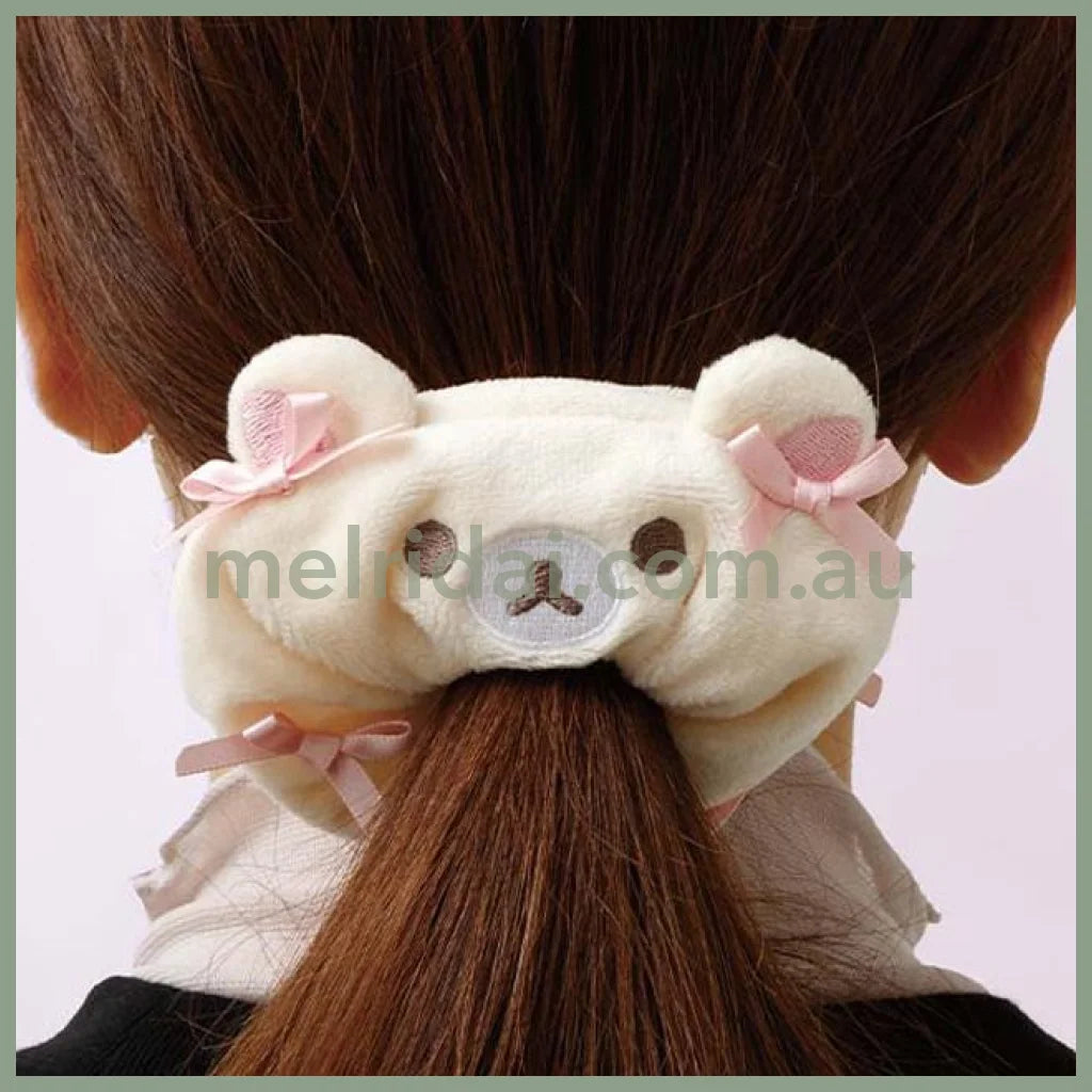 San-X | Rilakkuma Korilakkuma Scrunchie 130 X 130Mm (Osorano Kururin Wataame/Sky Curly Cotton Candy)