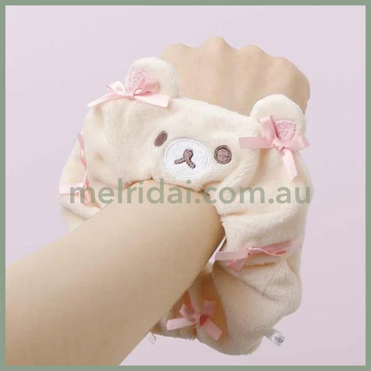 San-X | Rilakkuma Korilakkuma Scrunchie 130 X 130Mm (Osorano Kururin Wataame/Sky Curly Cotton Candy)