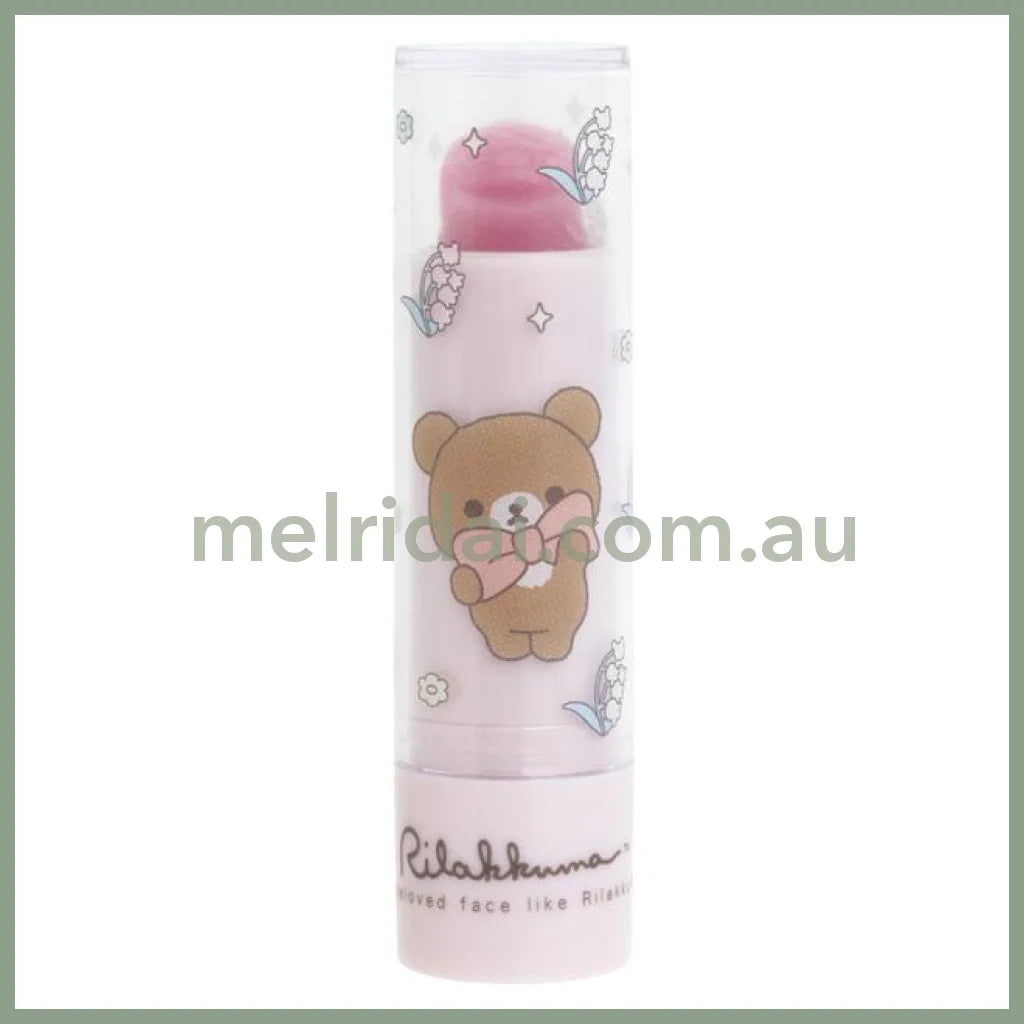 SAN-X | Rilakkuma Makeup Bear-Shaped Lip Balm 75xΦ20mm (Apple Scent)