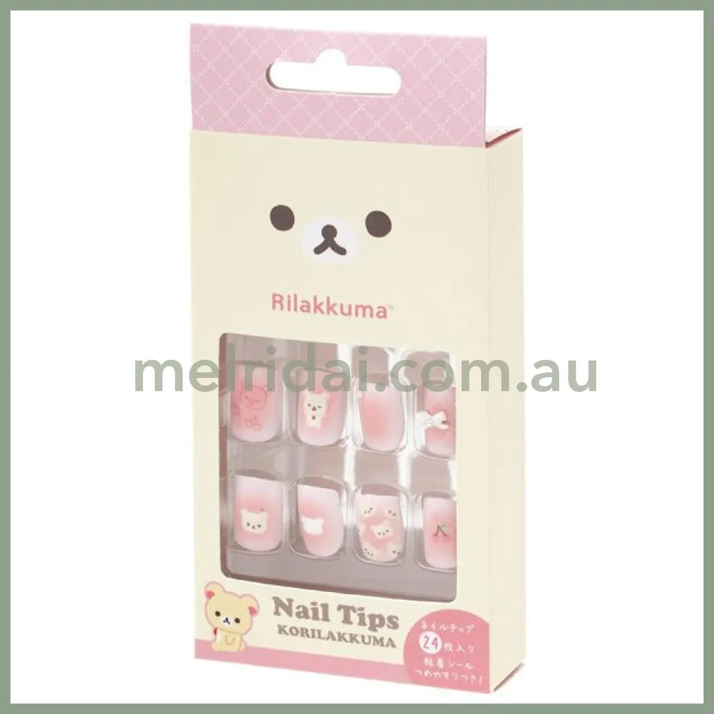 SAN-X | Rilakkuma Makeup Nail Tips 135×65×20mm (24 sheets)