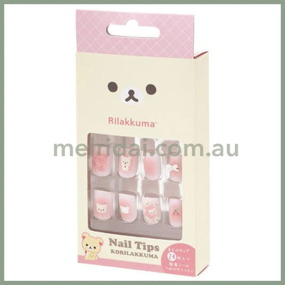 SAN-X | Rilakkuma Makeup Nail Tips 135×65×20mm (24 sheets)