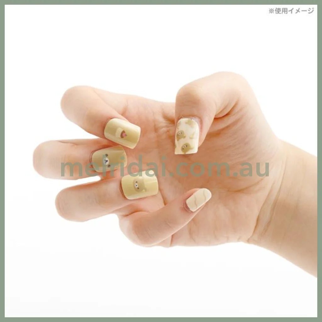 SAN-X | Rilakkuma Makeup Nail Tips 135×65×20mm (24 sheets)