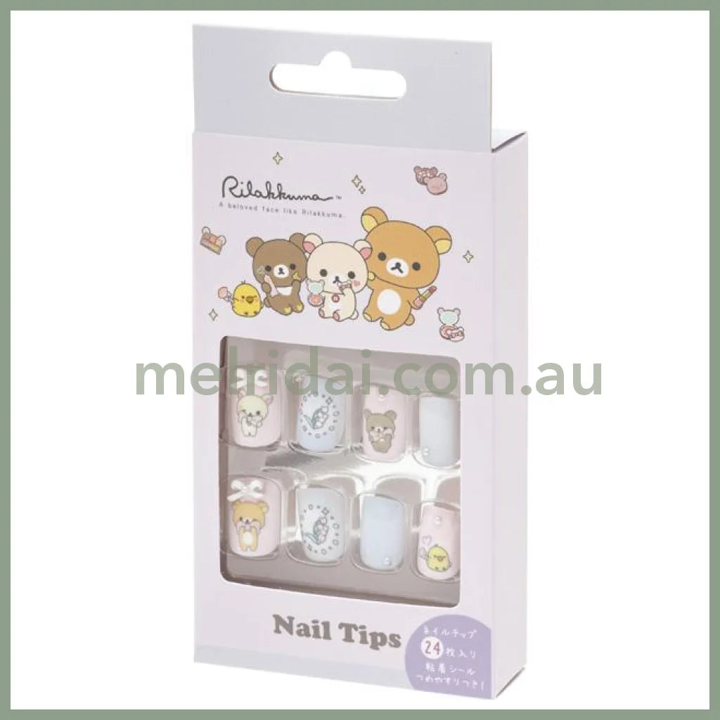 SAN-X | Rilakkuma Makeup Nail Tips 135×65×20mm (24 sheets)