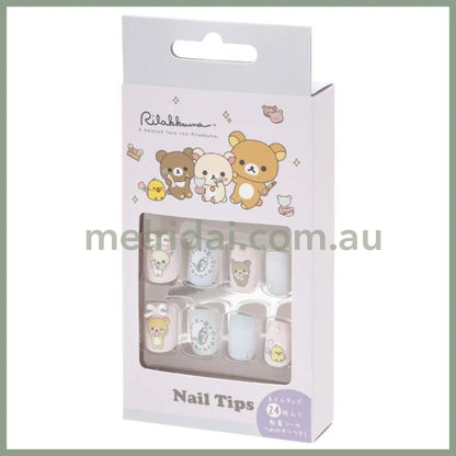 SAN-X | Rilakkuma Makeup Nail Tips 135×65×20mm (24 sheets)