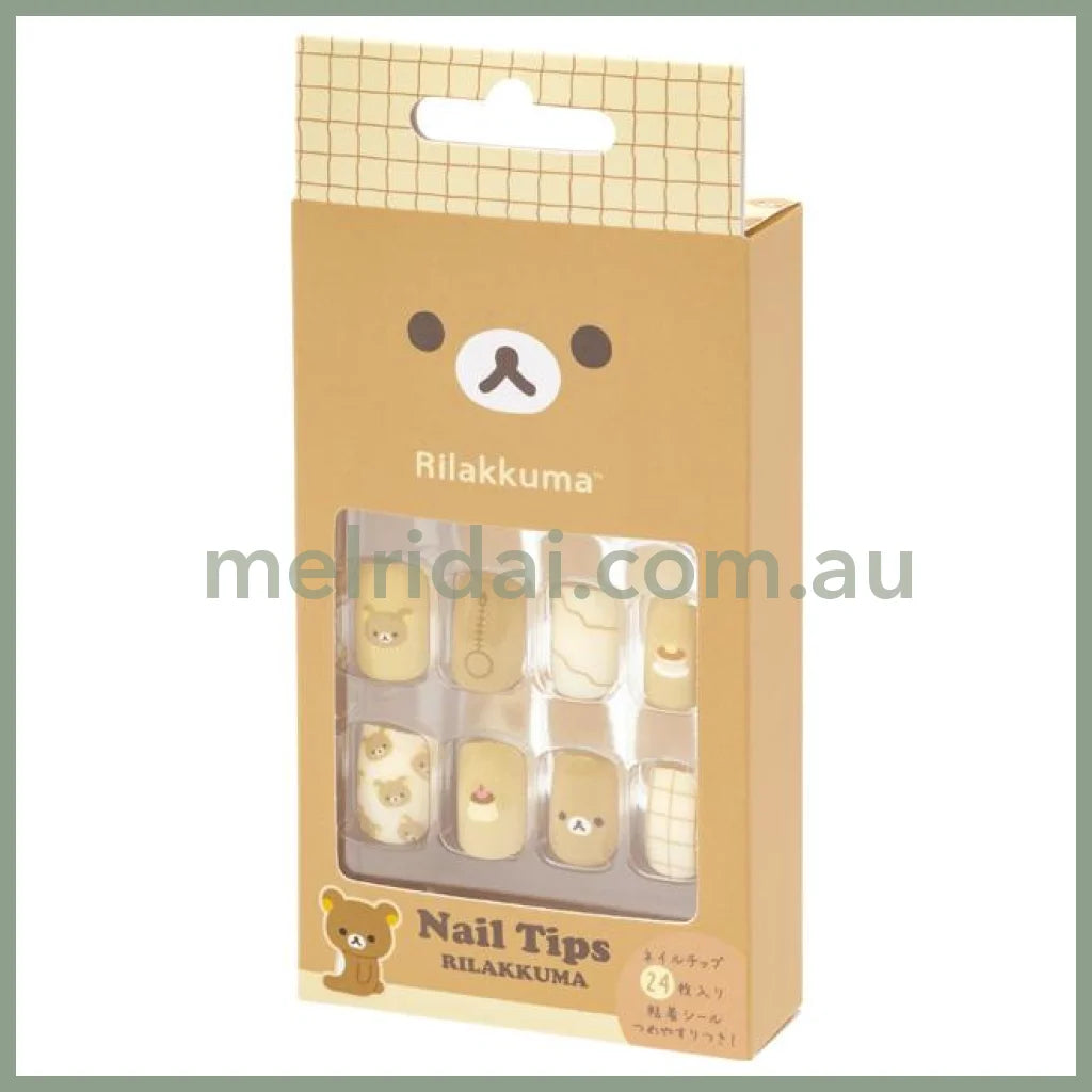 SAN-X | Rilakkuma Makeup Nail Tips 135×65×20mm (24 sheets)