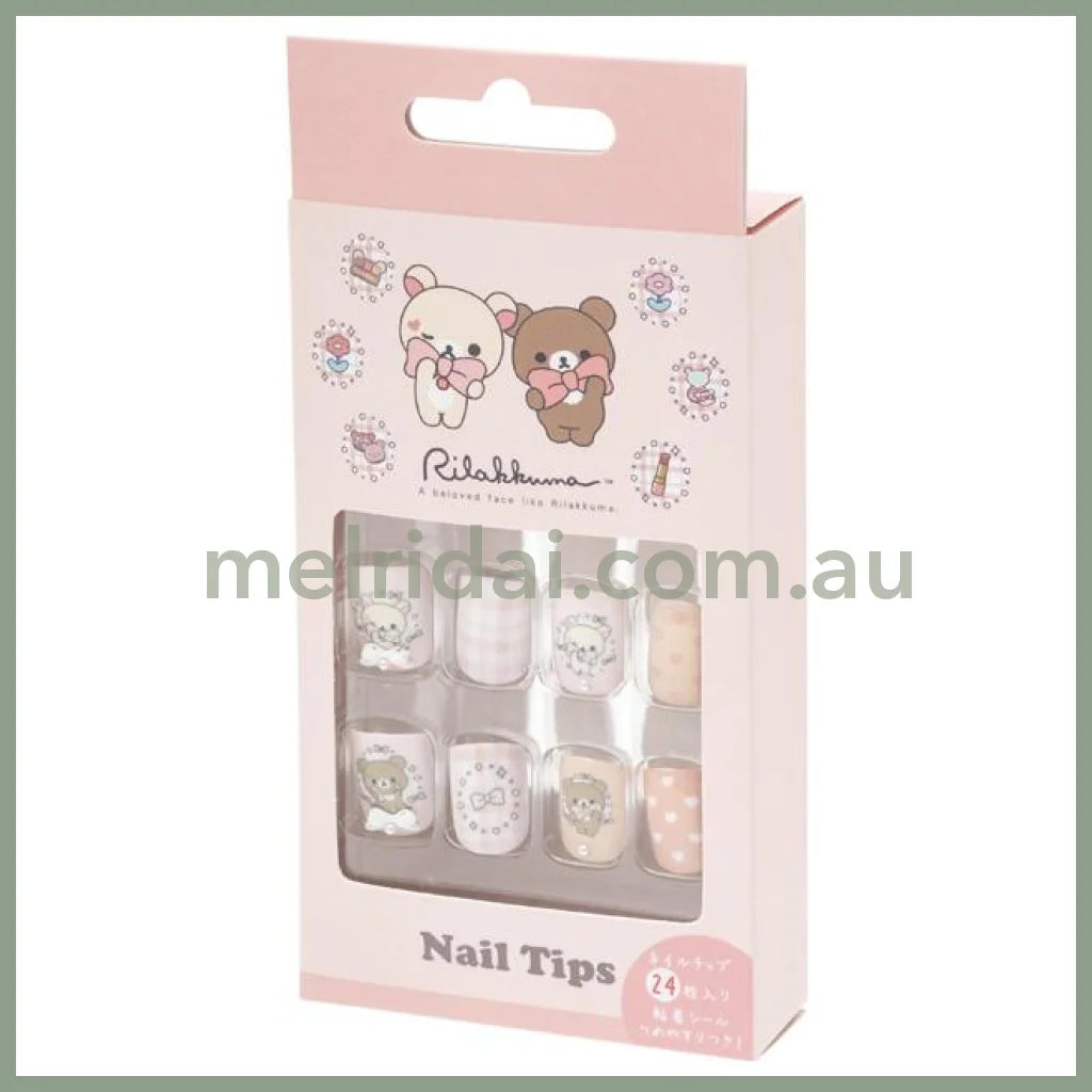 SAN-X | Rilakkuma Makeup Nail Tips 135×65×20mm (24 sheets)