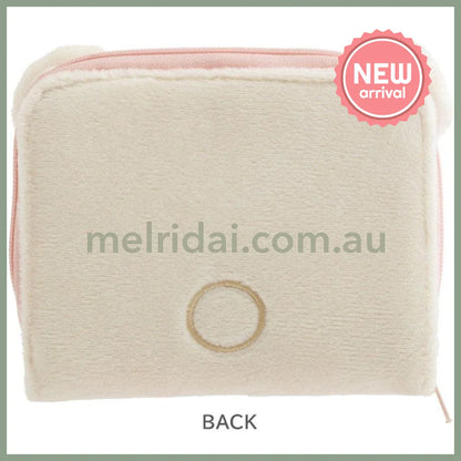 SAN-X | Rilakkuma Mascot Plush Face Bifold Wallet 110×120×35mm (Korilakkuma)