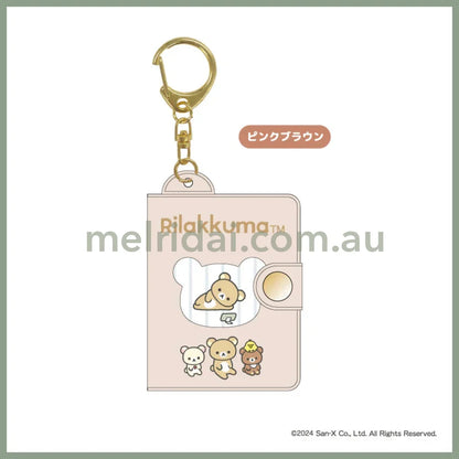 San-X | Rilakkuma Mini Photo Album Key Chain 160X55X18Mm (Pink Brown)