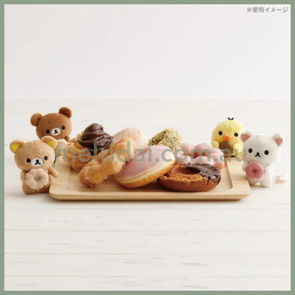 SAN-X | Rilakkuma Mini Plush Tenori Plush Doll SS 85 x 70 x 40mm Approx. (Mister Donut Standing)