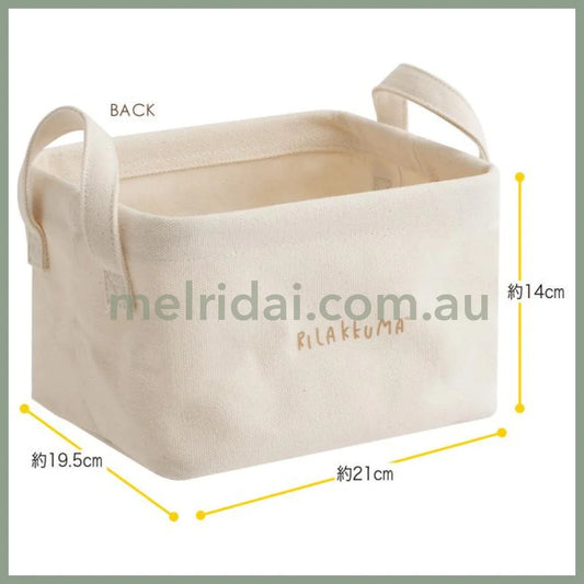 SAN-X | Rilakkuma Multipurpose Tray L With Mascot Storage Box 140×210×195mm (Stay With Me)