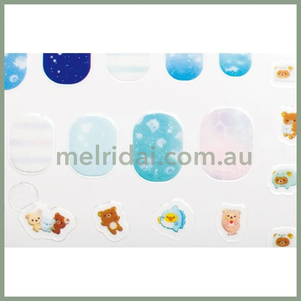 SAN-X | Rilakkuma Nail Sticker 130×105mm (Sea Ocean)