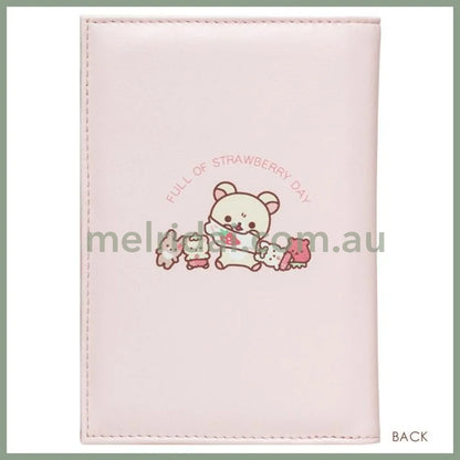 San - X | Rilakkuma Notebook Case (Korilakkuma Full Of Strawberry Day) H175×W125Mm 轻松熊
