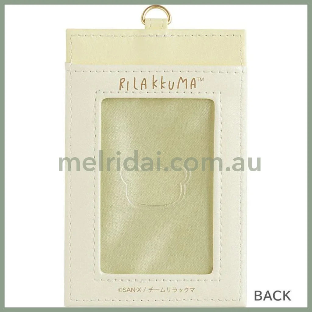 SAN-X | Rilakkuma Pass Case with Reel 115×75mm (Stay With Me)