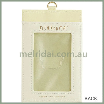 SAN-X | Rilakkuma Pass Case with Reel 115×75mm (Stay With Me)