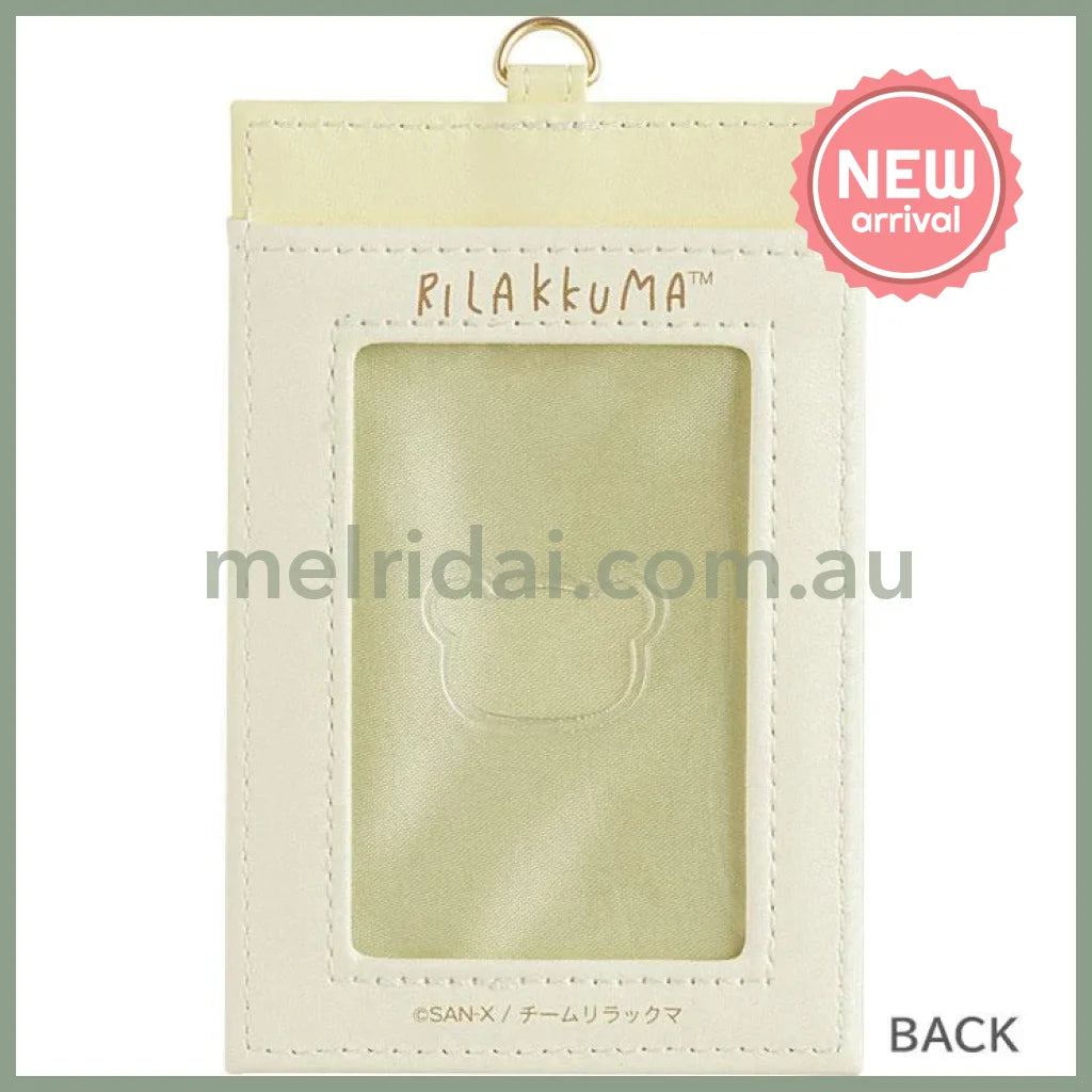 SAN-X | Rilakkuma Pass Case with Reel 115×75mm (Stay With Me)